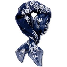 画像1: CASH CA ＜カシュカ＞ / SILK BANDANA [NAVY] (1)