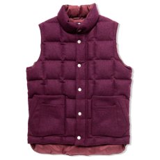 画像1: ☆SALE☆ CASH CA ＜カシュカ＞ / DOWN VEST  [WINE] (1)