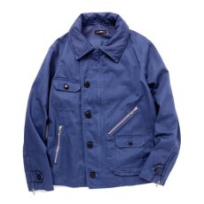 画像1: ☆SALE☆ CASH CA [カシュカ] RIDERS JACKET [NAVY] (1)