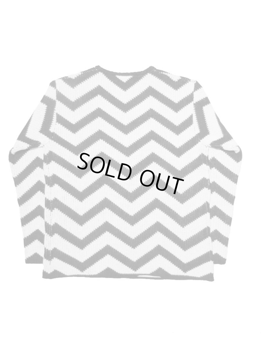 画像2: Black Weirdos [ブラック ウィドゥ] BLACK LODGE KNIT [WHT/BLK] (2)