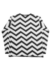 画像2: Black Weirdos [ブラック ウィドゥ] BLACK LODGE KNIT [WHT/BLK] (2)