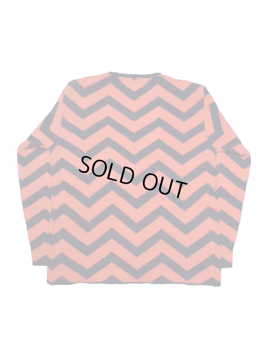 画像2: Black Weirdos [ブラック ウィドゥ] BLACK LODGE KNIT [ORG/NVY] (2)