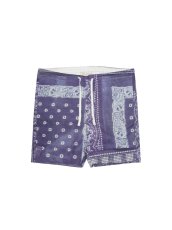 画像1: THE WYLER CLOTHING CO. [ザ ワイラー クロージング] BANDANA EASY SHORTS [NAVY] (1)