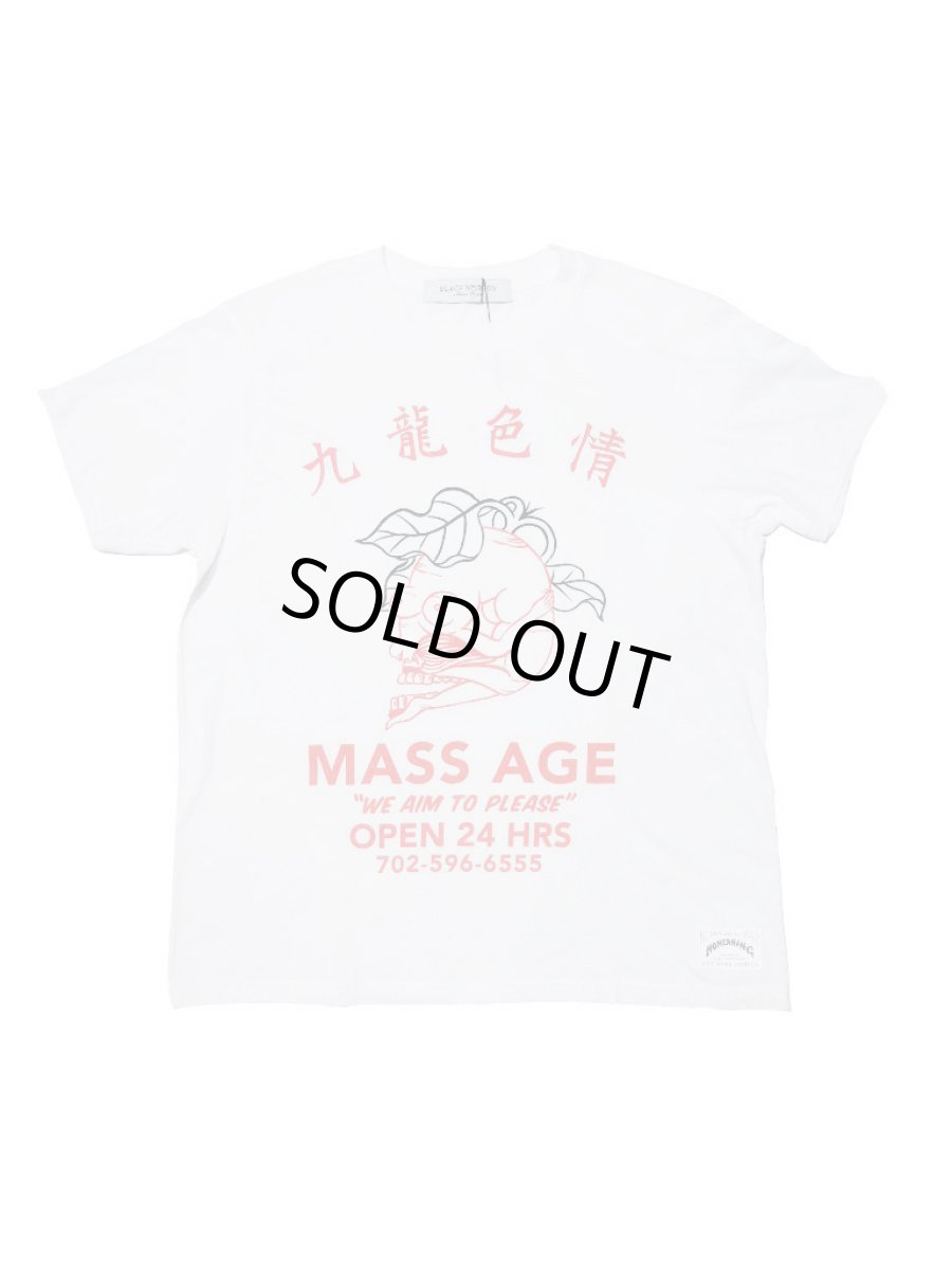 画像1: Black Weirdos [ブラック ウィドゥ] MASS AGE TEE [WHITE] (1)