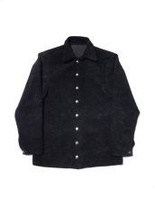 画像1: FAR EASTERN ENTHUSIAST [ファーイースタン　エンスージアスト] ”C.M.M” SUEDE SHIRTS  [BLACK] (1)