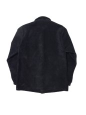 画像3: FAR EASTERN ENTHUSIAST [ファーイースタン　エンスージアスト] ”C.M.M” SUEDE SHIRTS  [BLACK] (3)