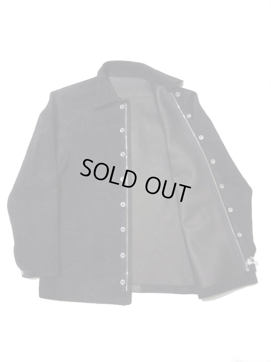 画像2: FAR EASTERN ENTHUSIAST [ファーイースタン　エンスージアスト] ”C.M.M” SUEDE SHIRTS  [BLACK] (2)