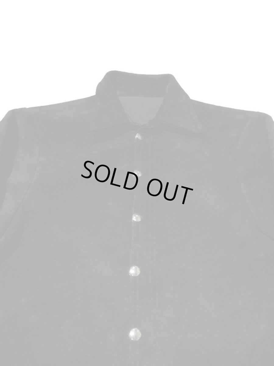 画像4: FAR EASTERN ENTHUSIAST [ファーイースタン　エンスージアスト] ”C.M.M” SUEDE SHIRTS  [BLACK] (4)