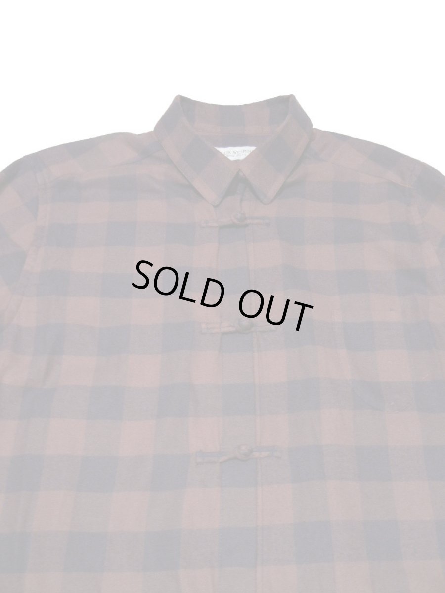 画像2: Black Weirdos [ブラック ウィドゥ] Long China Flannel [BROWN] (2)