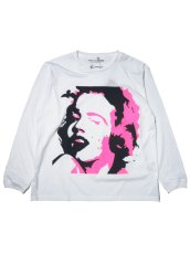 画像1: FROM THE GARRET [フロムザギャレット] "KURRY FACE LS" [SEX / Marilyn Monroe × Sid Vicious] [WHITE] (1)