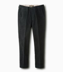 画像2: PHIGVEL [フィグベル] COTTON SUEDE TROUSERS [INK BLACK] (2)