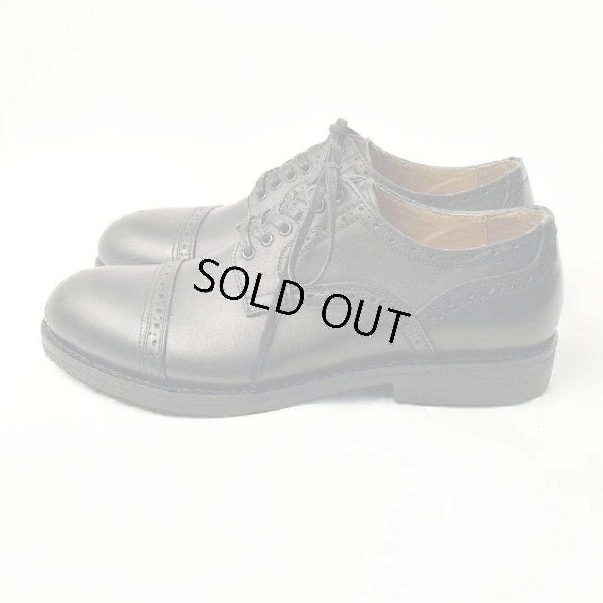 画像3: mythography [ミソグラフィー] STRAIGHT CHIP DRESS SHOE [BLACK] (3)