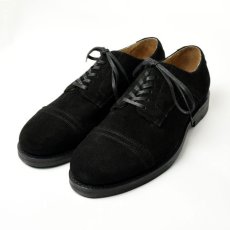 画像1: mythography [ミソグラフィー] STRAIGHT CHIP DRESS SHOE [BLACK] (1)