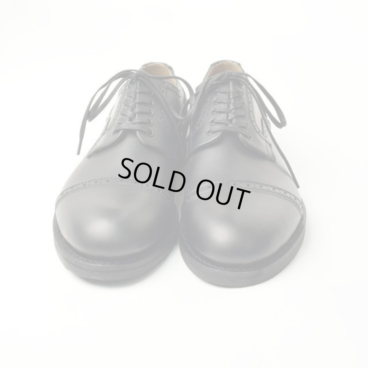 画像2: mythography [ミソグラフィー] STRAIGHT CHIP DRESS SHOE [BLACK] (2)