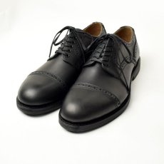 画像1: mythography [ミソグラフィー] STRAIGHT CHIP DRESS SHOE [BLACK] (1)