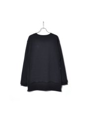 画像2: SASQUATCHfabrix.  [サスクワッチファブリックス] LONG SIDE ZIP SWEAT [BLACK]  (2)