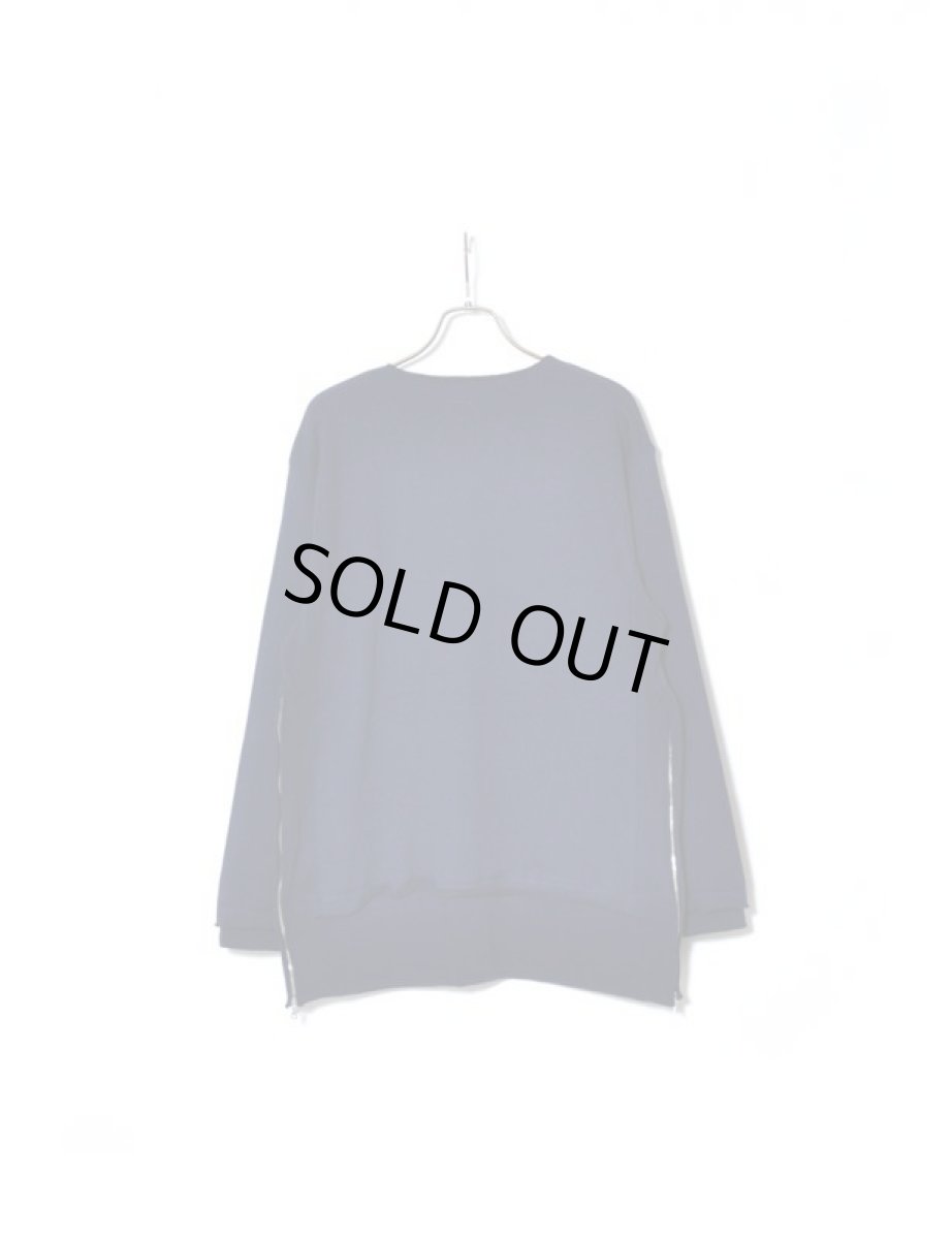 画像2: SASQUATCHfabrix.  [サスクワッチファブリックス] LONG SIDE ZIP SWEAT [NAVY]  (2)