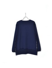 画像2: SASQUATCHfabrix.  [サスクワッチファブリックス] LONG SIDE ZIP SWEAT [NAVY]  (2)