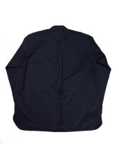 画像2: URU [ウル] WOOL PULLOVER  SHIRT [NAVY]  (2)