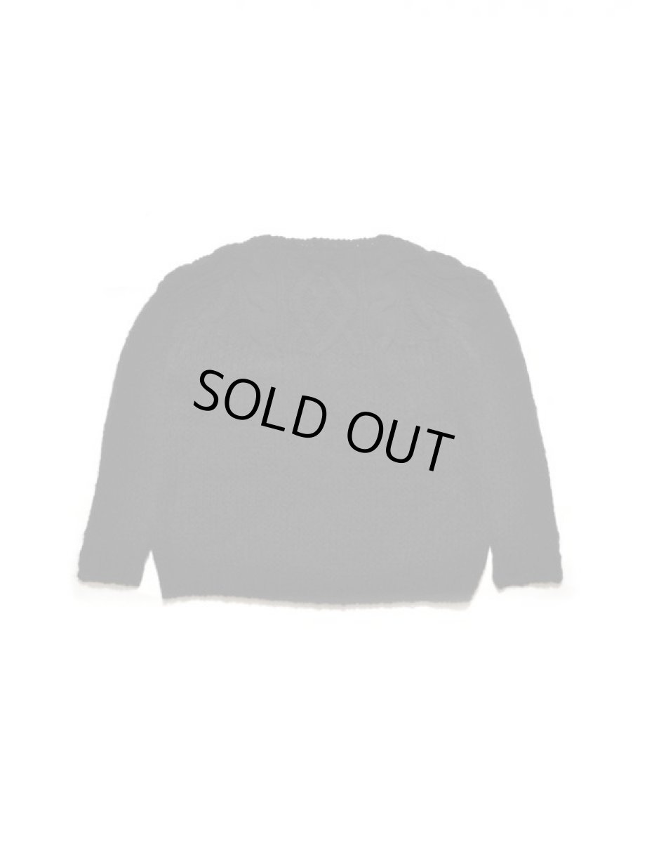 画像2: Sasquatchfabrix.  [サスクワッチファブリックス] MOHAIR + FISHERMAN KNIT [BLACK]  (2)