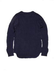 画像2: FROM THE GARRET [フロムザギャレット] THICK WAFFLE LONG [NAVY] (2)