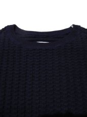 画像3: FROM THE GARRET [フロムザギャレット] THICK WAFFLE LONG [NAVY] (3)