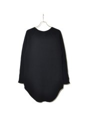 画像2: Sasquatchfabrix.  [サスクワッチファブリックス] CREWNECK WAFFLE CUTSEWN LONG [BLACK]  (2)