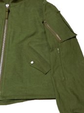 画像4: FROM THE GARRET [フロムザギャレット] ”HALIFAX" BOMBER JACKET [OLIVE] (4)