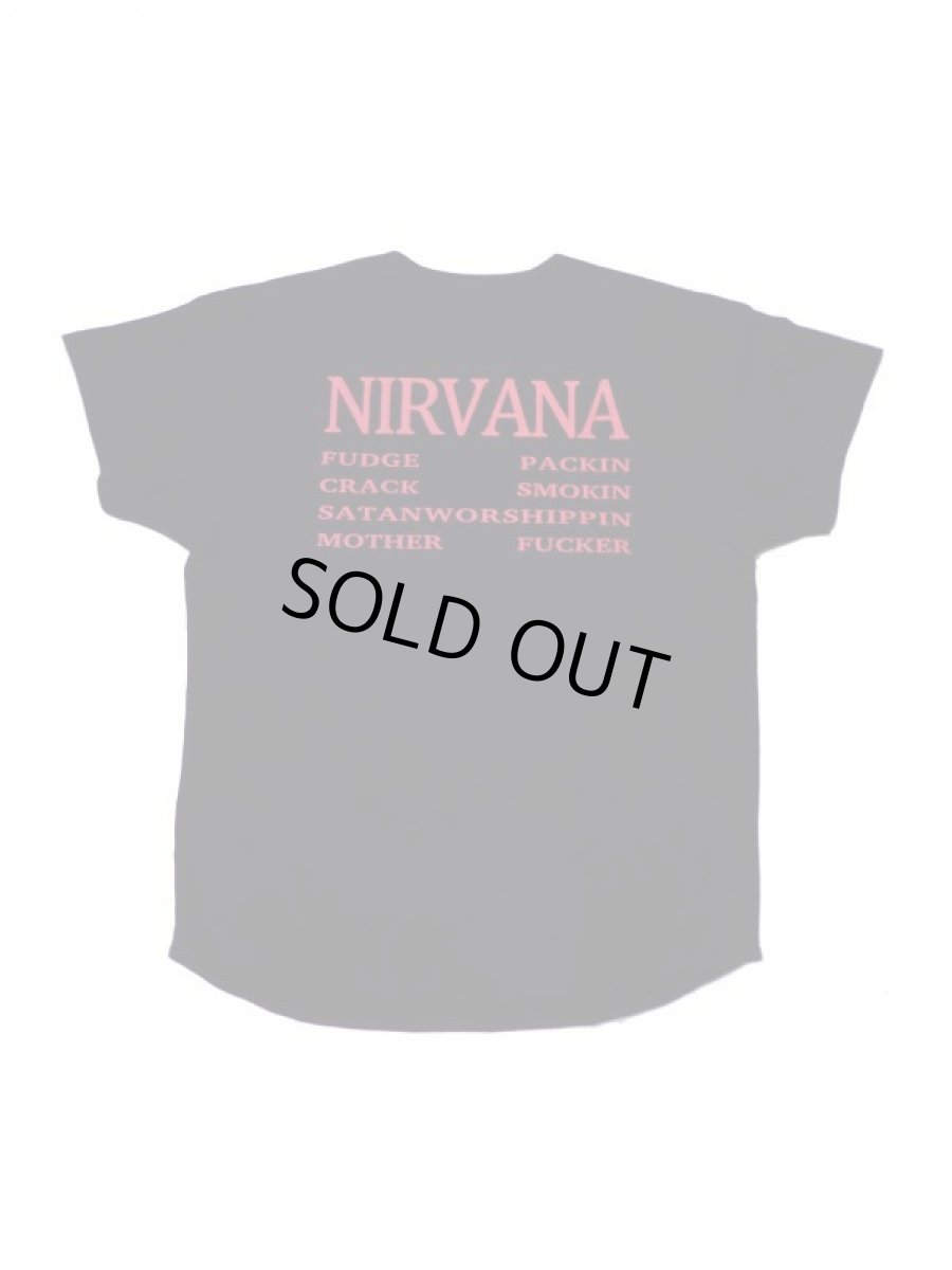 画像2: Black Weirdos [ブラック ウィドゥ] $LASH NIRVANA TEE [BLACK] (2)