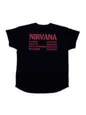 画像2: Black Weirdos [ブラック ウィドゥ] $LASH NIRVANA TEE [BLACK] (2)