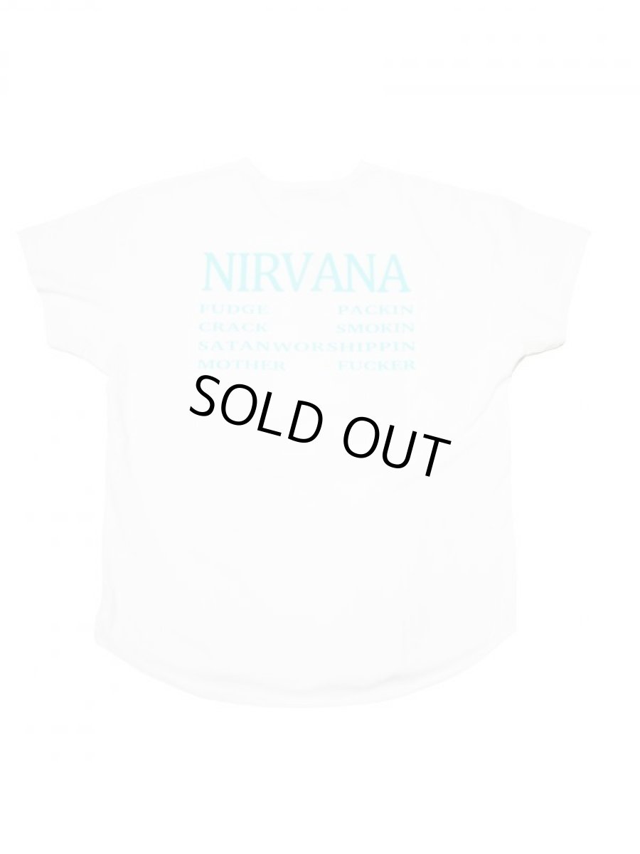 画像2: Black Weirdos [ブラック ウィドゥ] $LASH NIRVANA TEE [WHITE] (2)