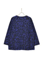 画像2: Sasquatchfabrix. [サスクワッチファブリックス] IROHA PATTERN SMOCK [NAVY]  (2)