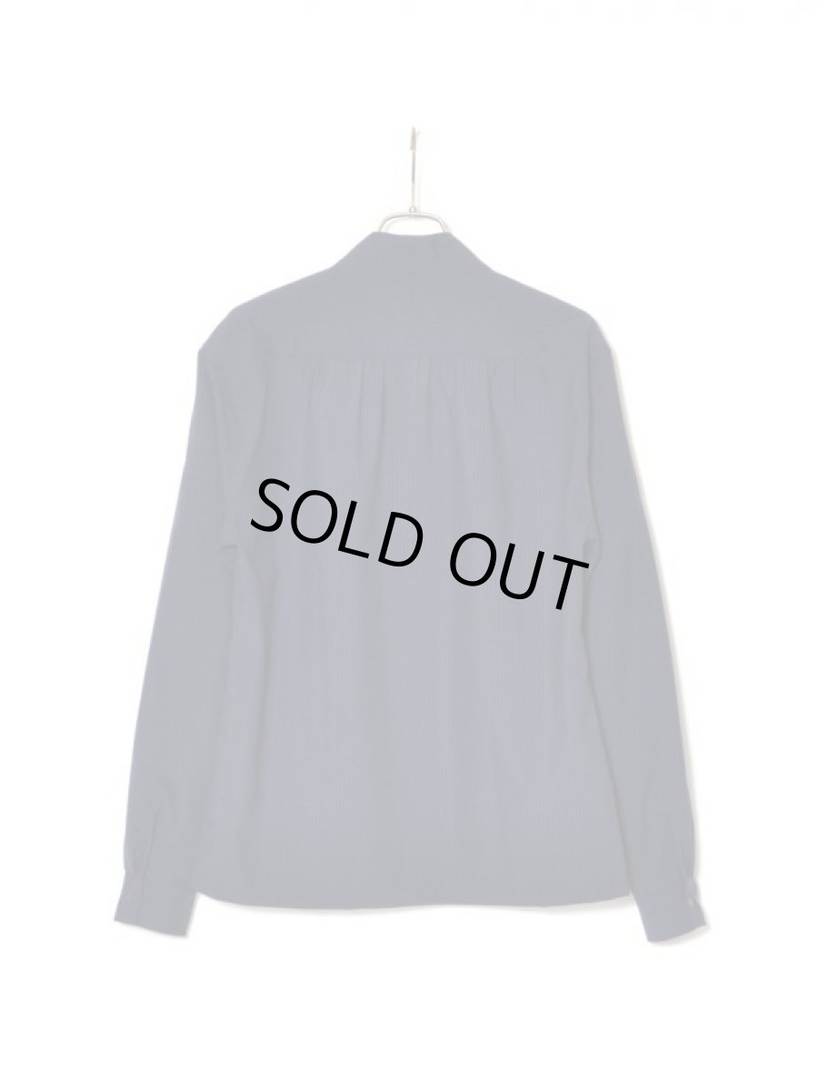 画像2: Sasquatchfabrix. [サスクワッチファブリックス] WA-NECK L/S SHIRT [NAVY]  (2)