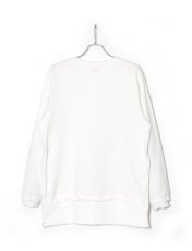 画像2: Sasquatchfabrix.  [サスクワッチファブリックス] LONG SIDE ZIP SWEAT [WHITE]  (2)