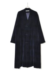 画像1: Sasquatchfabrix. [サスクワッチファブリックス] TFS SYMBOL VELVET COAT [NAVY]  (1)