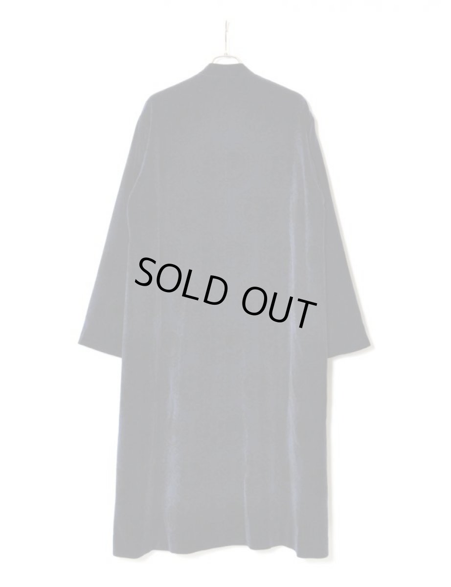 画像2: Sasquatchfabrix. [サスクワッチファブリックス] TFS SYMBOL VELVET COAT [NAVY]  (2)