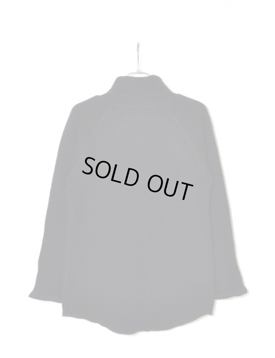 画像2: Sasquatchfabrix.  [サスクワッチファブリックス] WOOL WAFFLE TURTLENECK [BLACK]  (2)