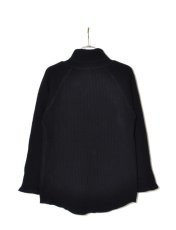 画像2: Sasquatchfabrix.  [サスクワッチファブリックス] WOOL WAFFLE TURTLENECK [BLACK]  (2)