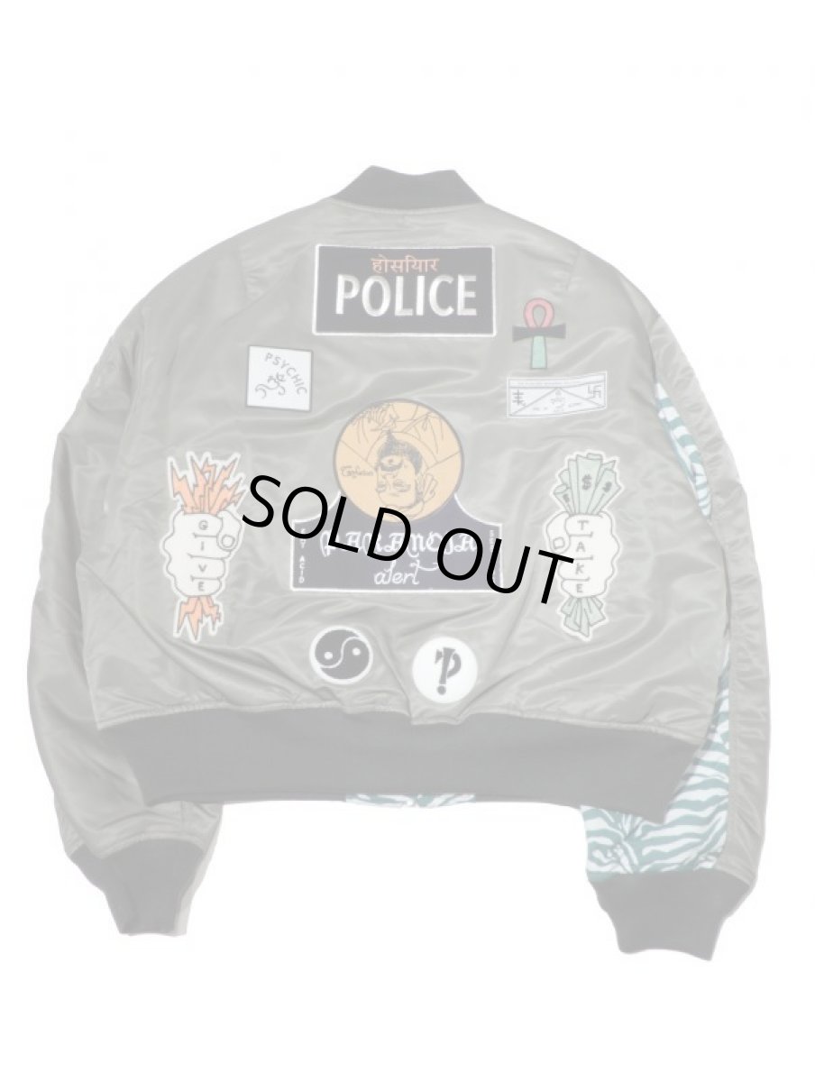 画像4: Black Weirdos [ブラック ウィドゥ] MA-1 JACKET [OLIVE] (4)