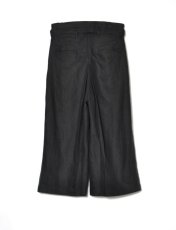 画像2: Sasquatchfabrix.  [サスクワッチファブリックス] HAKAMA LINEN PANTS [BLACK]  (2)