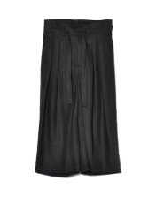 画像1: Sasquatchfabrix.  [サスクワッチファブリックス] HAKAMA LINEN PANTS [BLACK]  (1)