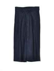 画像1: Sasquatchfabrix.  [サスクワッチファブリックス] HAKAMA LINEN PANTS [NAVY]  (1)