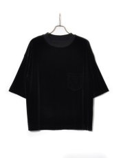 画像1: Sasquatchfabrix. [サスクワッチファブリックス] VELOUR POCKET H/S TEE [BLACK]  (1)