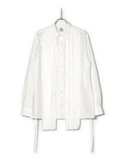 画像1: Sasquatchfabrix. [サスクワッチファブリックス] “MAREBITO" BIG DRESS SHIRT [WHITE]  (1)