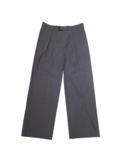 画像1: URU [ウル] COTTON WIDE  PANTS [GRAY]  (1)