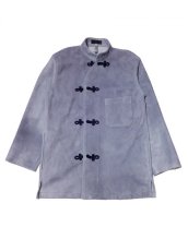 画像1: FAR EASTERN ENTHUSIAST [ファーイースタン　エンスージアスト] THE CLOSER DEER SKIN SHIRT [L.BLUE SUEDE] (1)