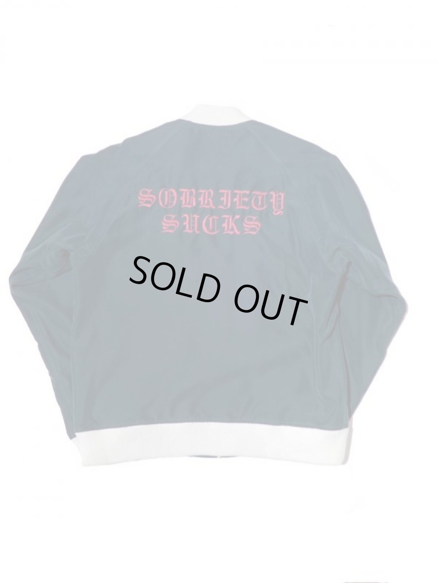 画像3: Black Weirdos [ブラック ウィドゥ] Rayon Night Jacket  [ D Green ] (3)