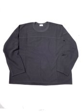 画像1: URU [ウル] CREW NECK L/S PILE SWEATSHIRTS [F.BLACK]  (1)