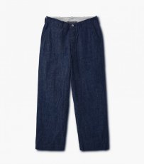 画像1: PHIGVEL [フィグベル] OFFICER TROUSERS (WIDE) [INDIGO] (1)