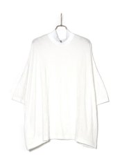 画像1: Sasquatchfabrix. [サスクワッチファブリックス] STAND COLLAR H/S SUPER BIG TEE [WHITE]  (1)